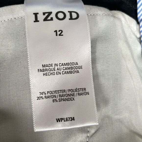 EUC Izod Black Dress Pants - Size 12 - Picture 8 of 9